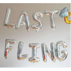 Foil Balloon Silver - LAST FLING 